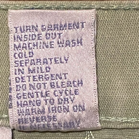 DG2 by Diane Gilman Lt Green Denim Stretch Jeans 5-pockets Women's Size 8T - Picture 7 of 7